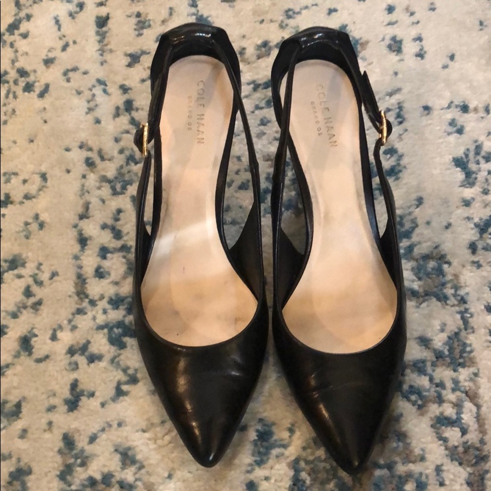 Cole Haan. Cut out black pumps.